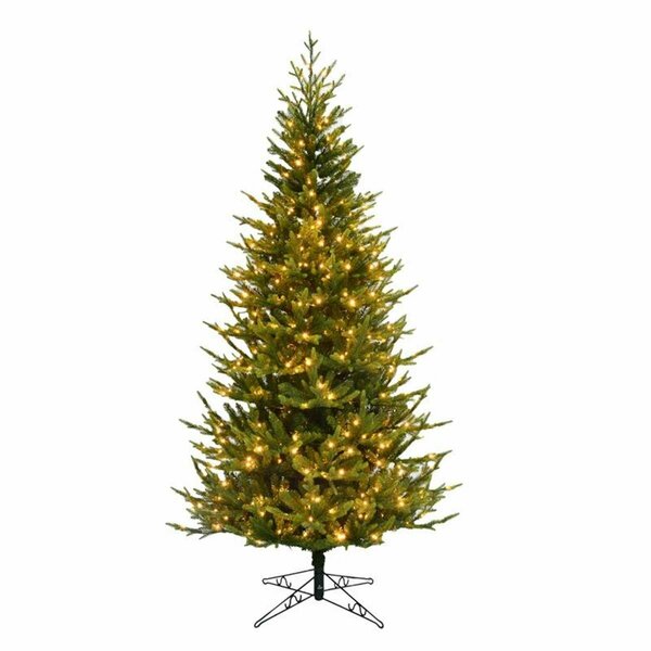 Goldengifts 9 ft. Slim LED Vermont Christmas Tree, Clear & Warm White - 1500 Count GO3306547